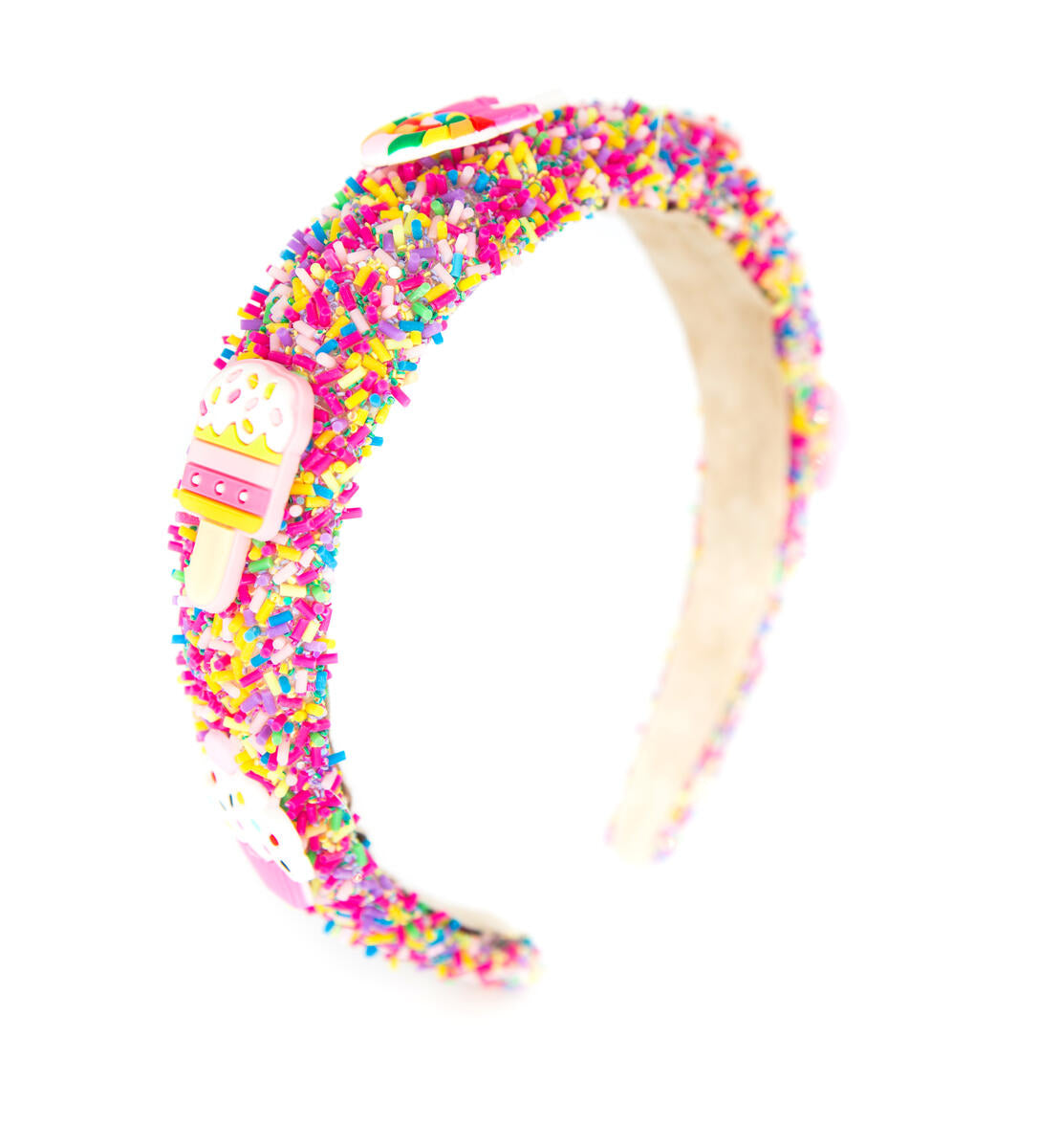 Fuchsia Multi Sprinkle Padded Charm Headband - Twinkle Twinkle Little One