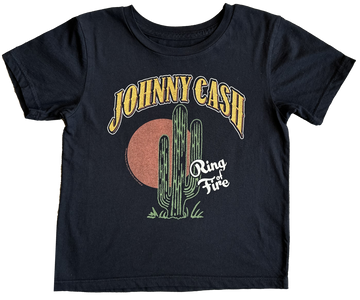 Johnny Cash Ring of Fire Organic Short Sleeve Tee - Twinkle Twinkle Little One