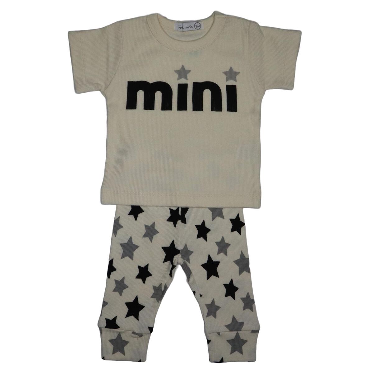 Ribbed Sand Star Tee & Pant Set - Twinkle Twinkle Little One