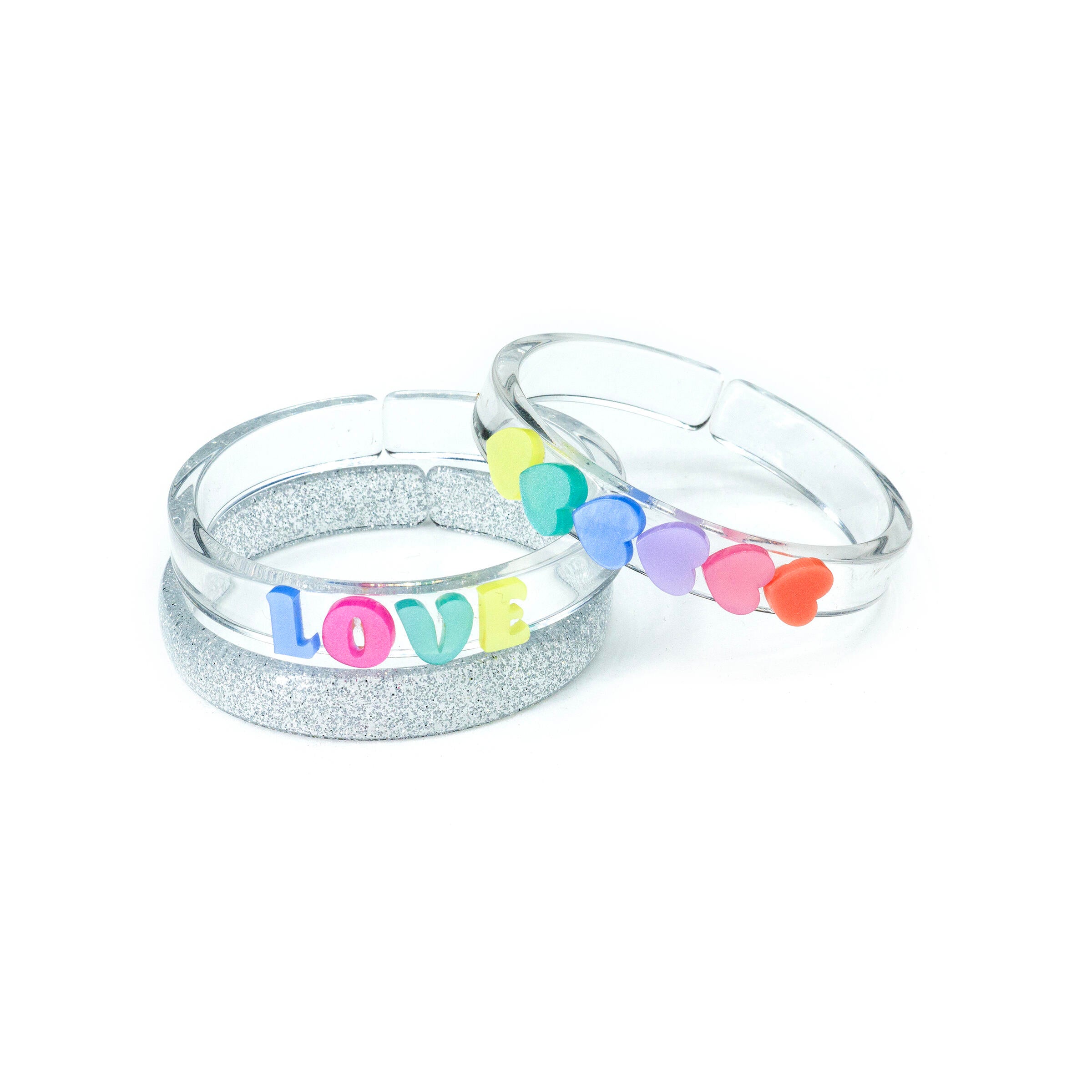 Centipede Neon Heart Mix Bangles (Set of 3) - Twinkle Twinkle Little One