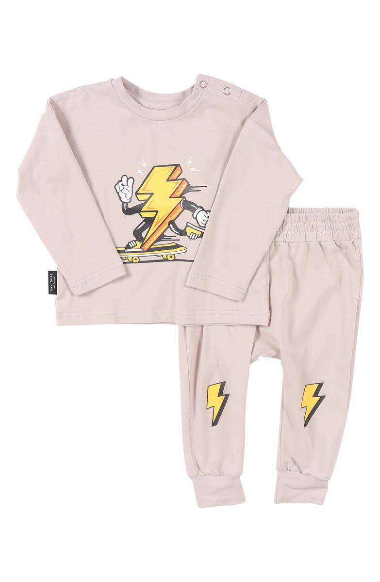 Skating Bolt Long Sleeve Shirt & Pant Set - Twinkle Twinkle Little One