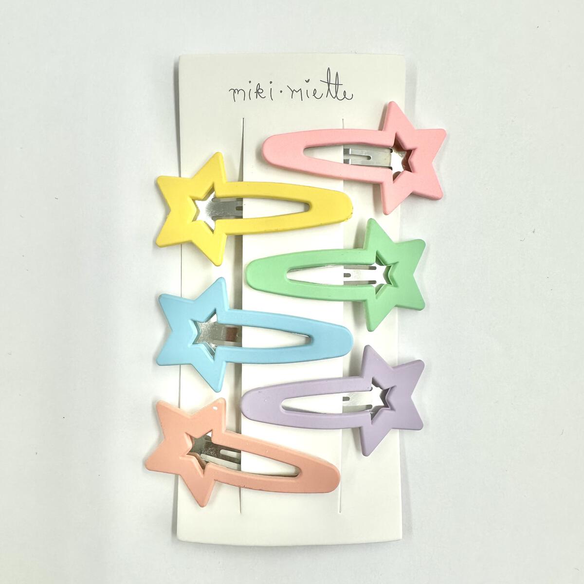 Comet Rainbow Solid Clip 6 Piece Set - Twinkle Twinkle Little One