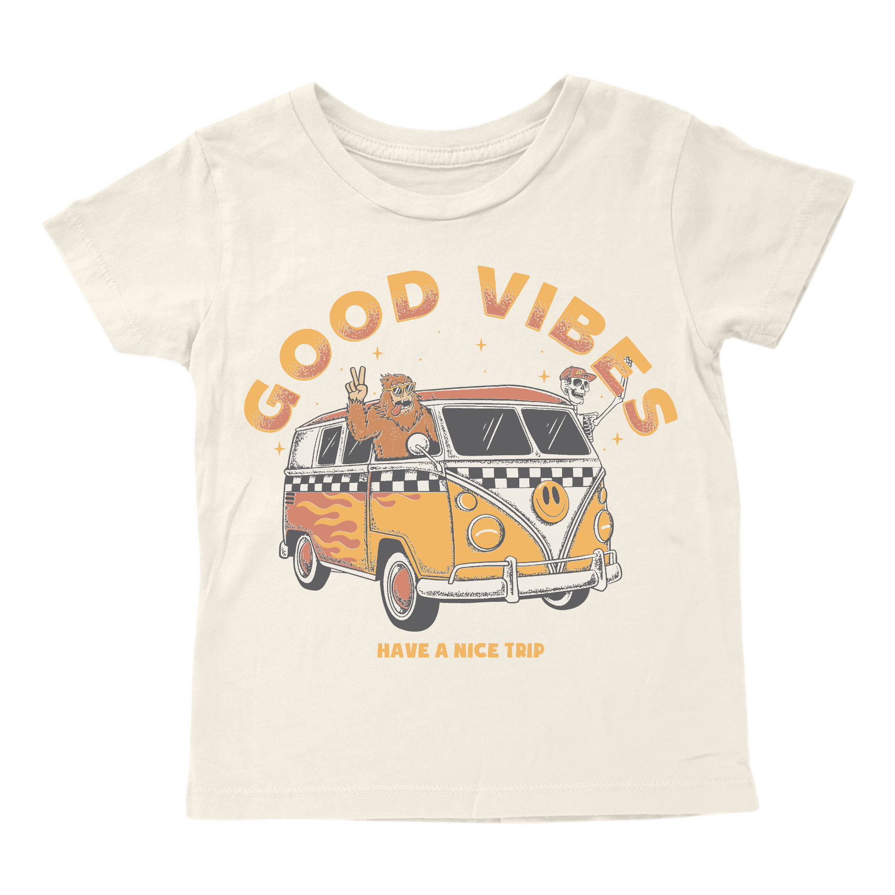 Tiny Whales Good Vibes Tee - Natural - Twinkle Twinkle Little One