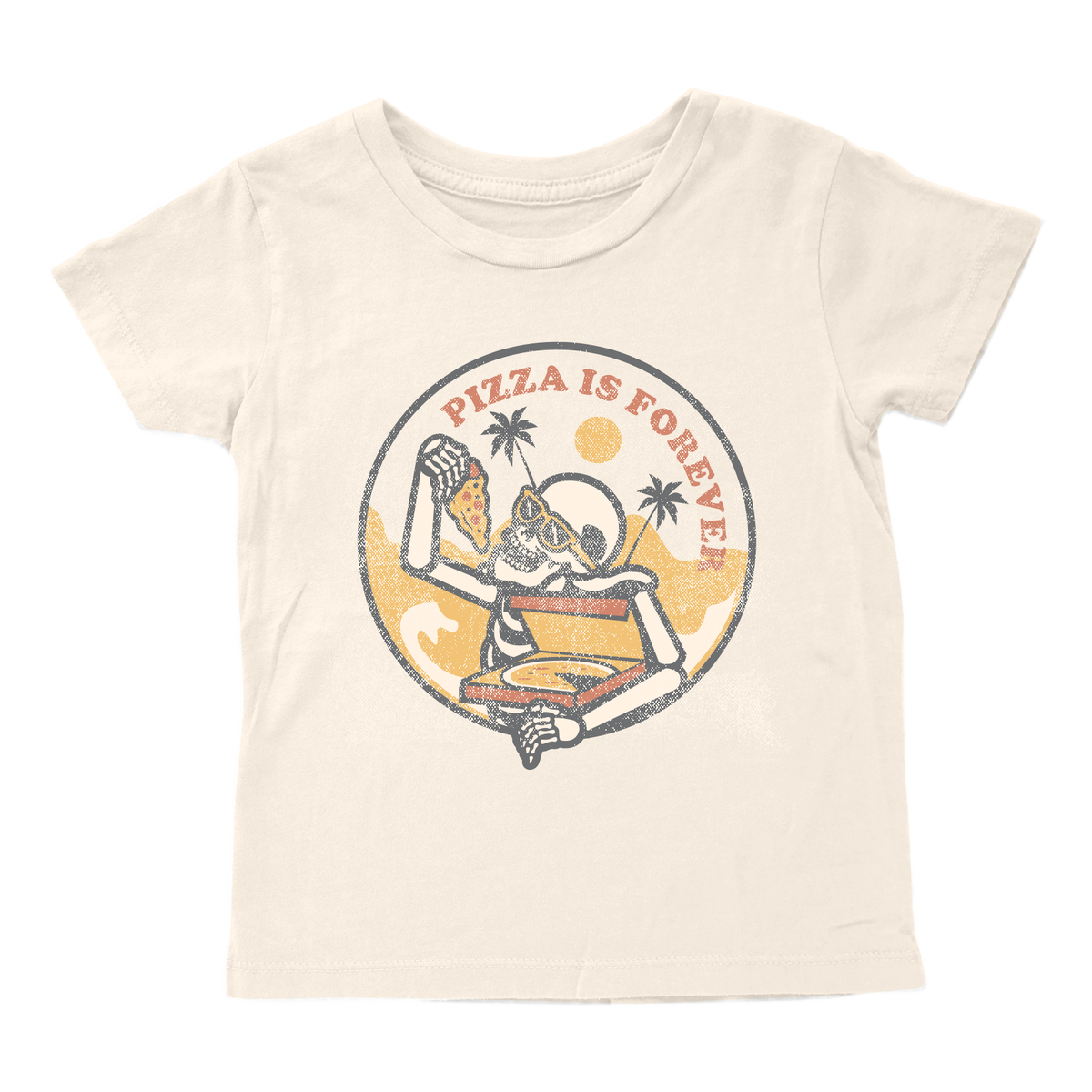 Tiny Whales Pizza is Forever Tee - Natural - Twinkle Twinkle Little One