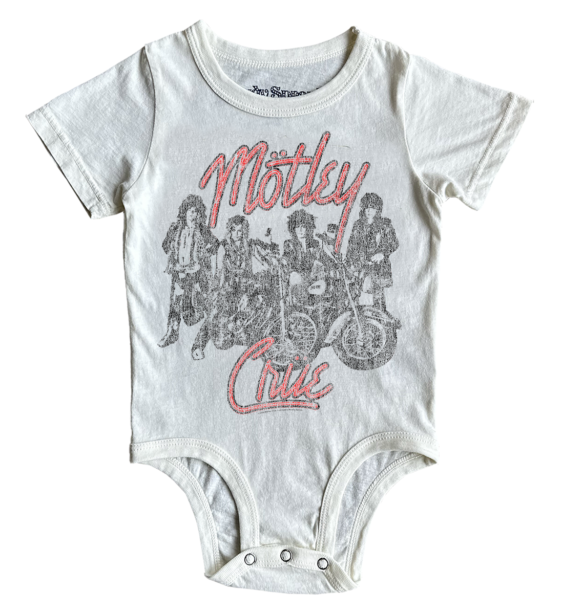 Motley Crue Girls Girls Girls Onesie - Vintage White - Twinkle Twinkle Little One