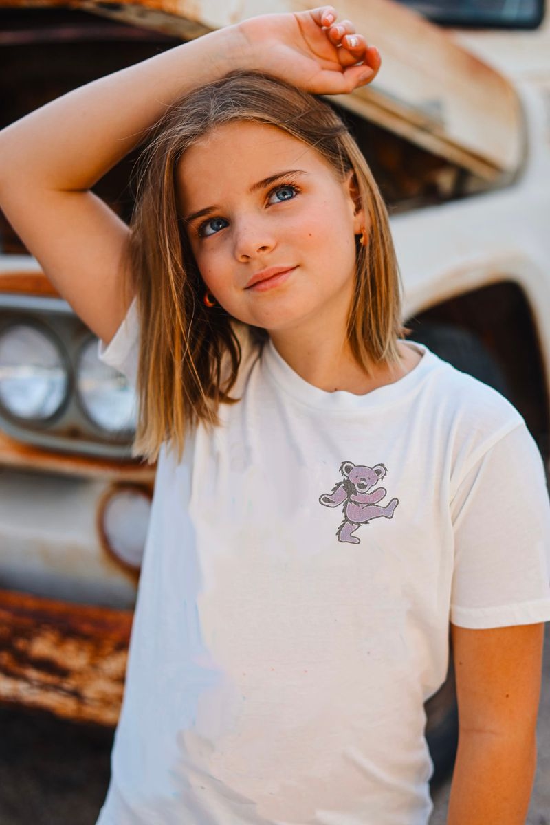 Grateful Dead Circle Dancing Bears Tee - White - Twinkle Twinkle Little One