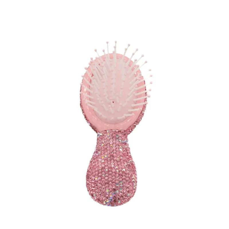 Small Crystallized Hair Brush - Pink - Twinkle Twinkle Little One