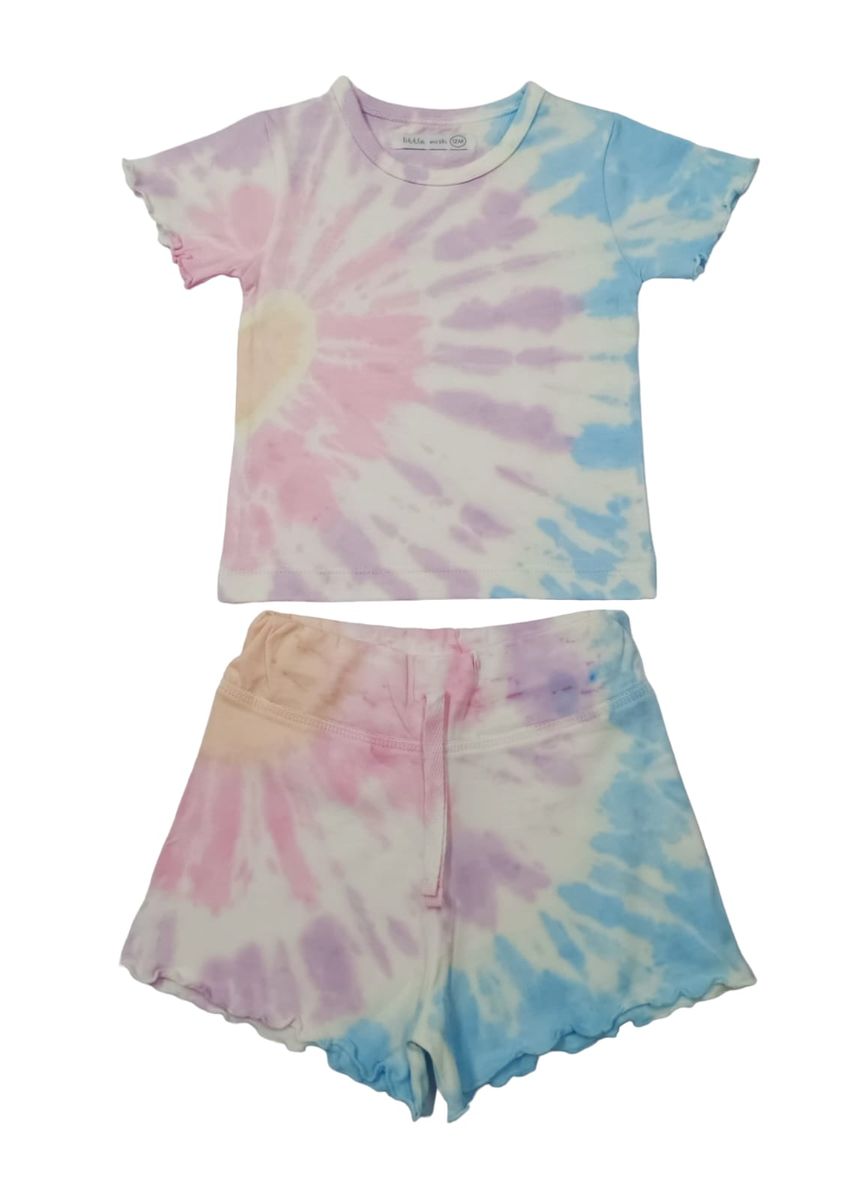 Hearts Tie Dye Shorts Set - Twinkle Twinkle Little One