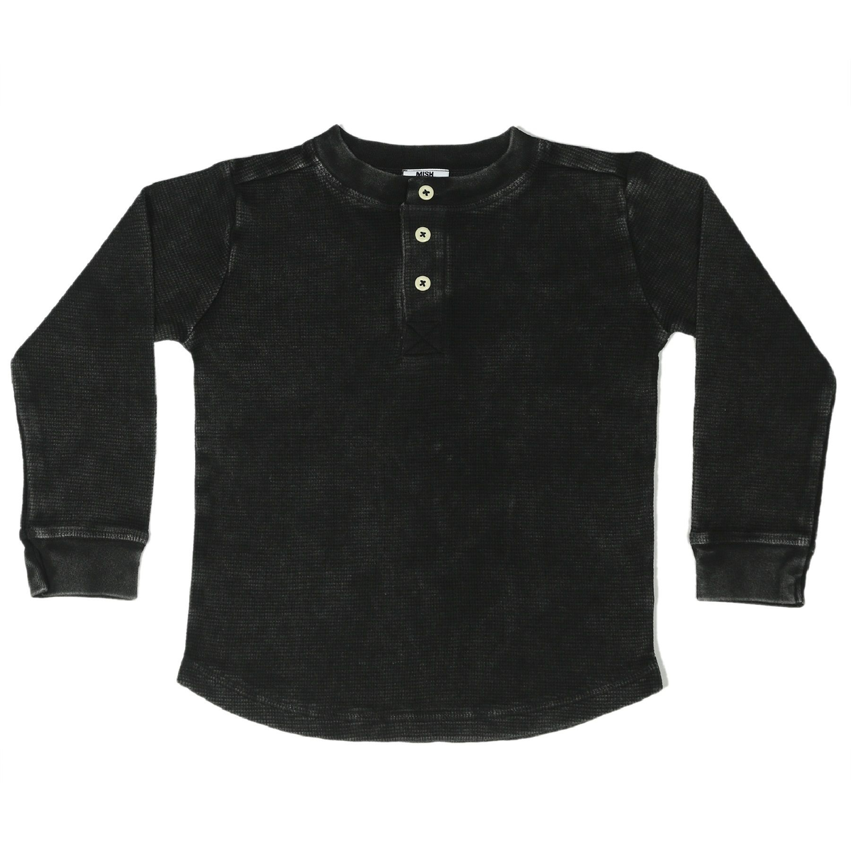 Black Enzyme Long Sleeve Thermal Henley - Twinkle Twinkle Little One
