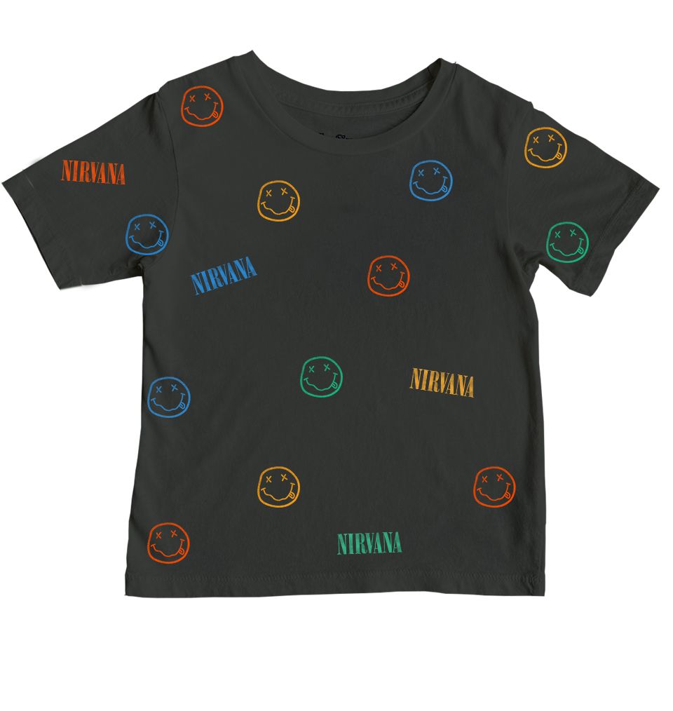 Nirvana Smiley Print Tee
