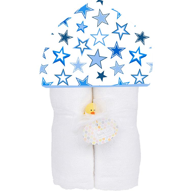 Starry Sky Blue Deluxe Hooded Towel