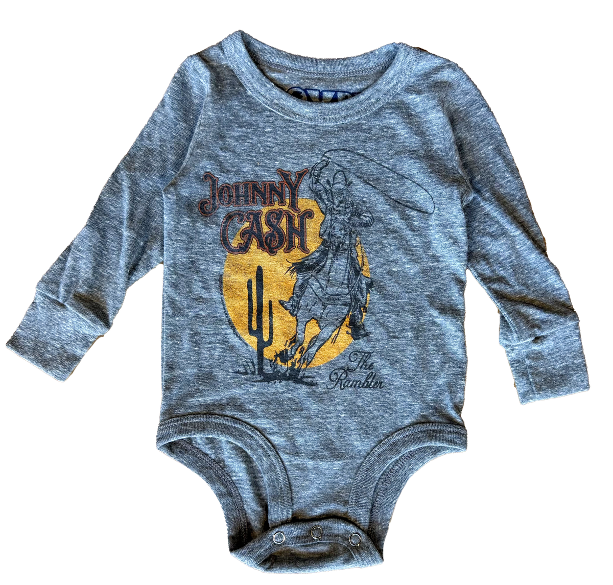 Johnny Cash - Rambler Long Sleeve Tri Blend Onesie