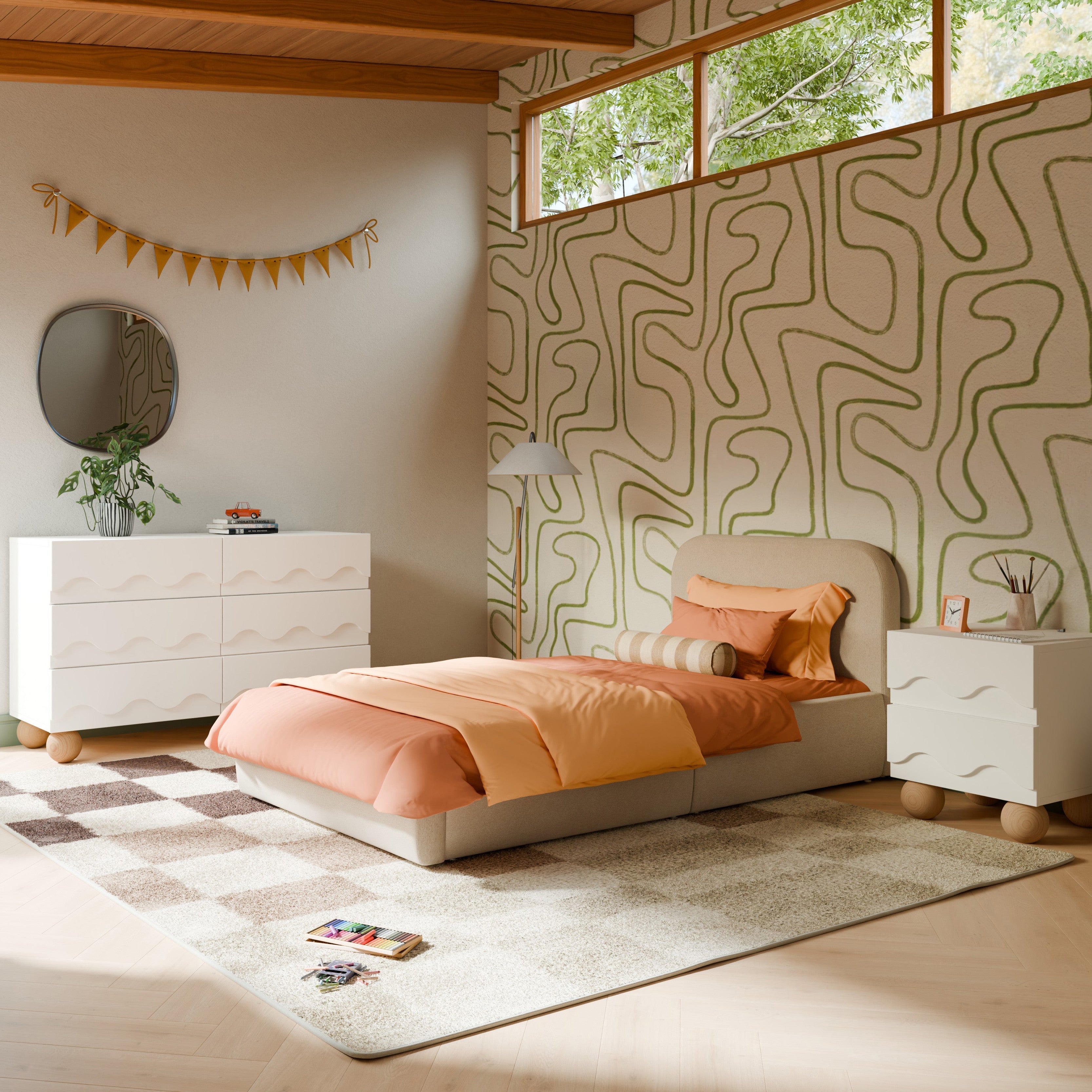 Babyletto Nara Twin Bed - Twinkle Twinkle Little One