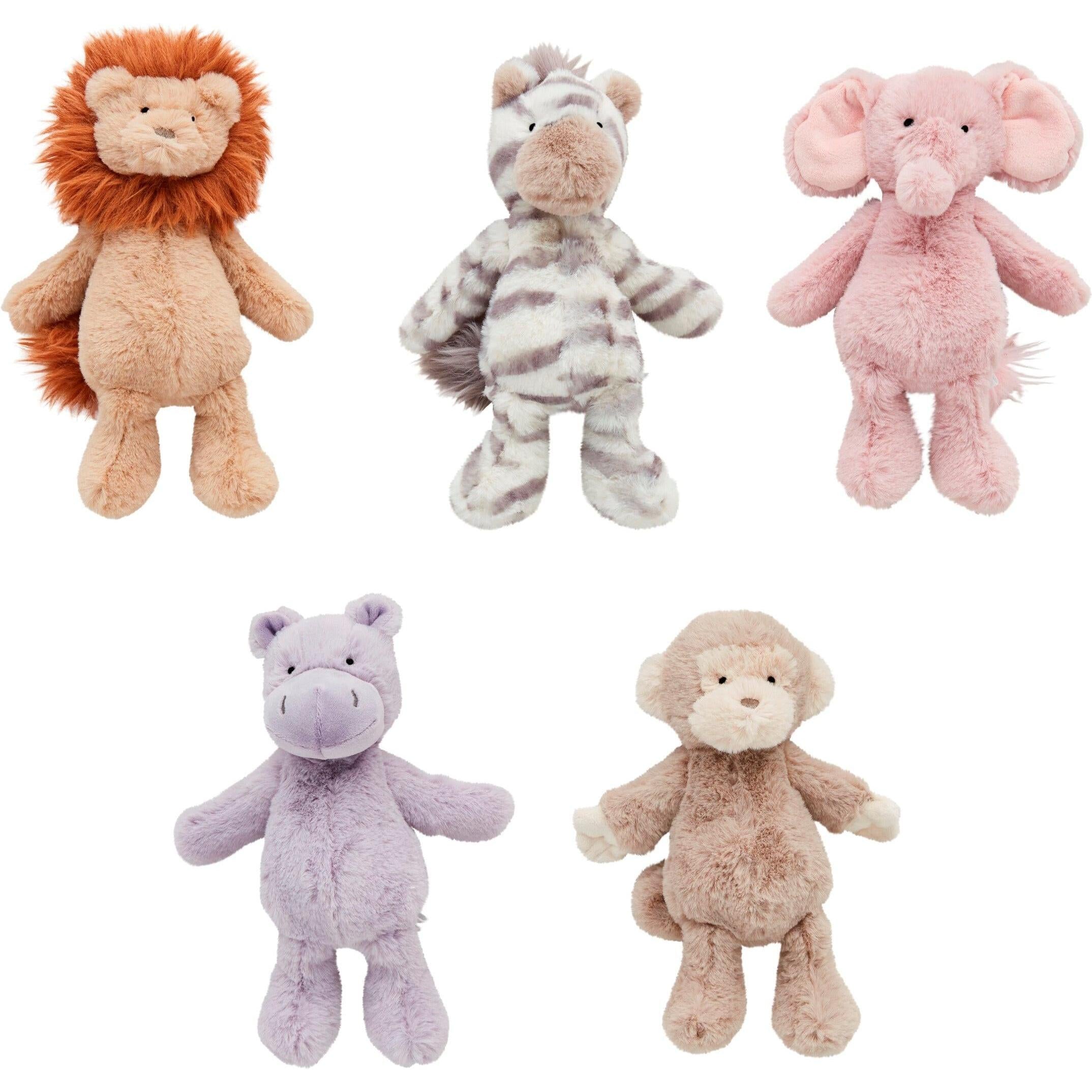 Safari Plush Rattle Pals