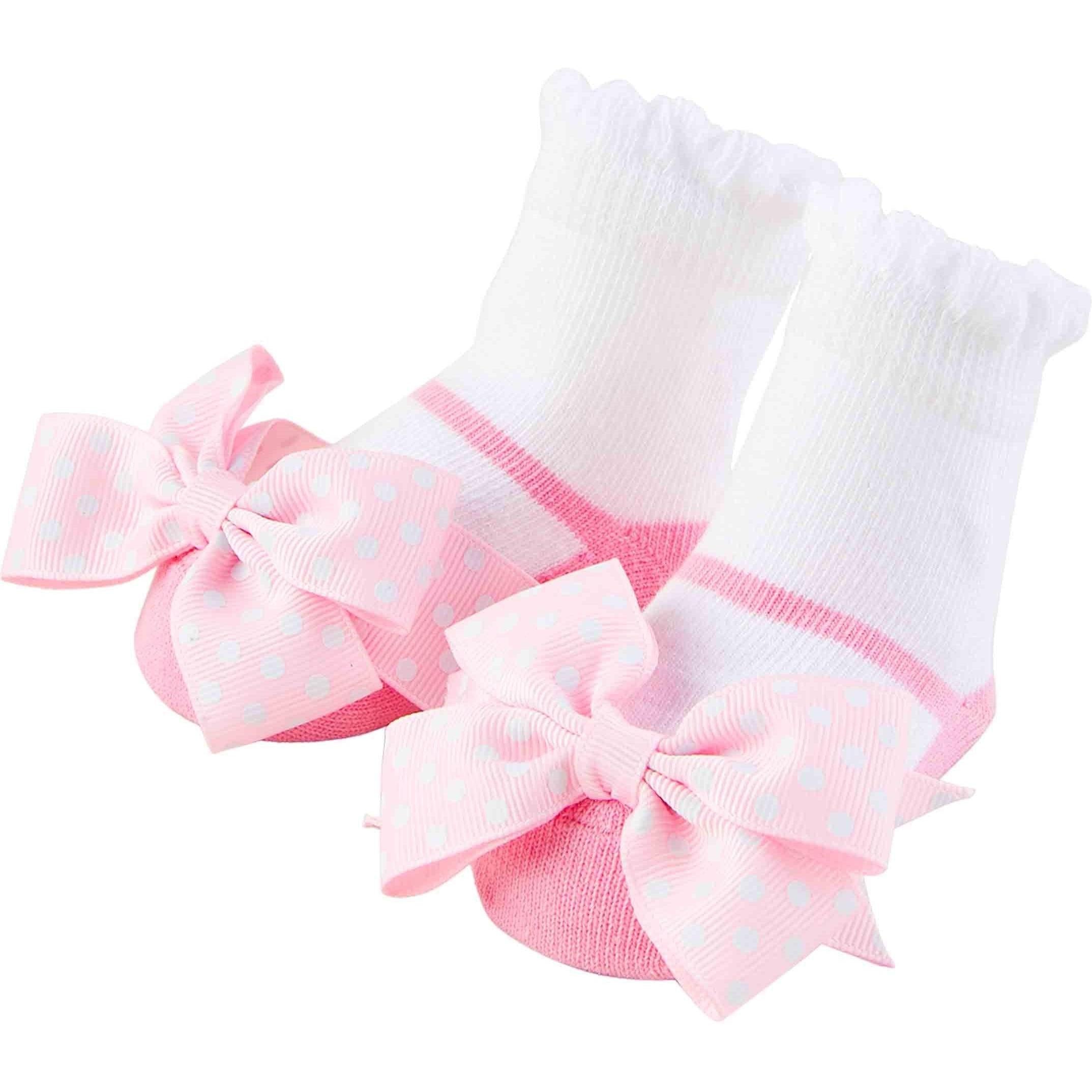 Pink Bow Mary Jane Socks