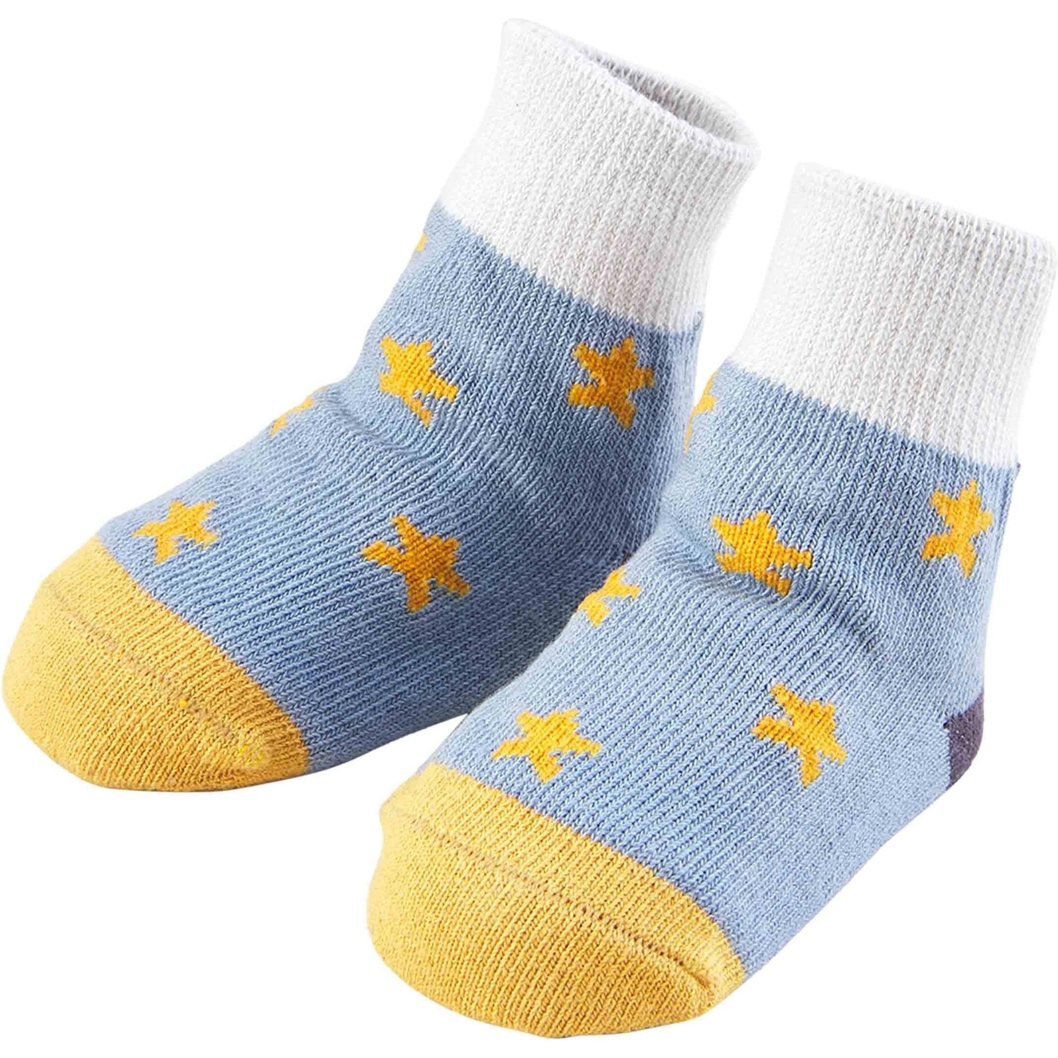Color-Block Star Socks
