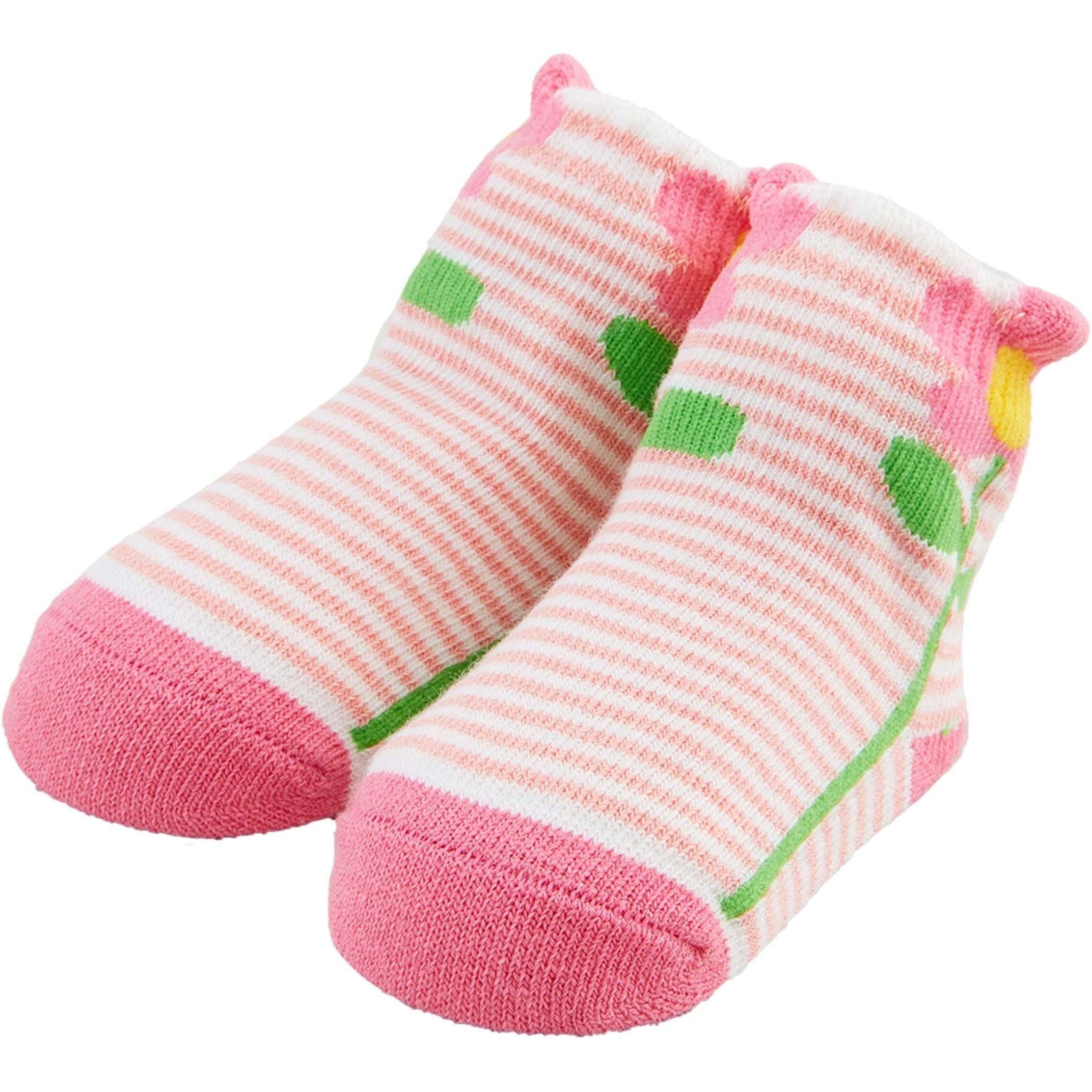Striped Flower Socks