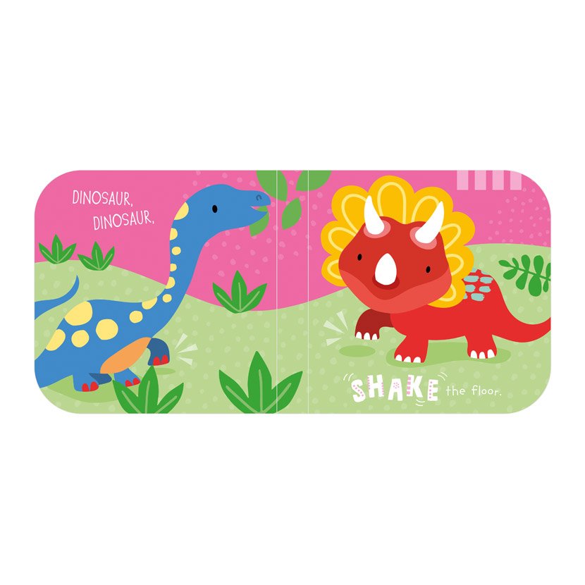 Sensory Snuggables Dinosaur Hand-Puppet Soft Book