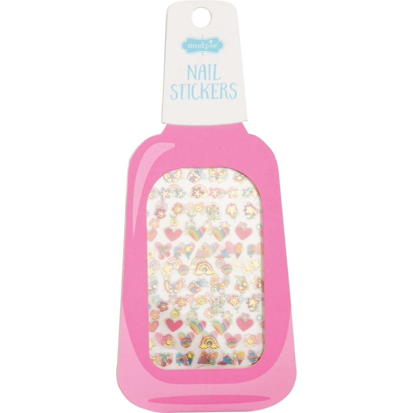 Mud Pie Pink Girl Nail Stickers