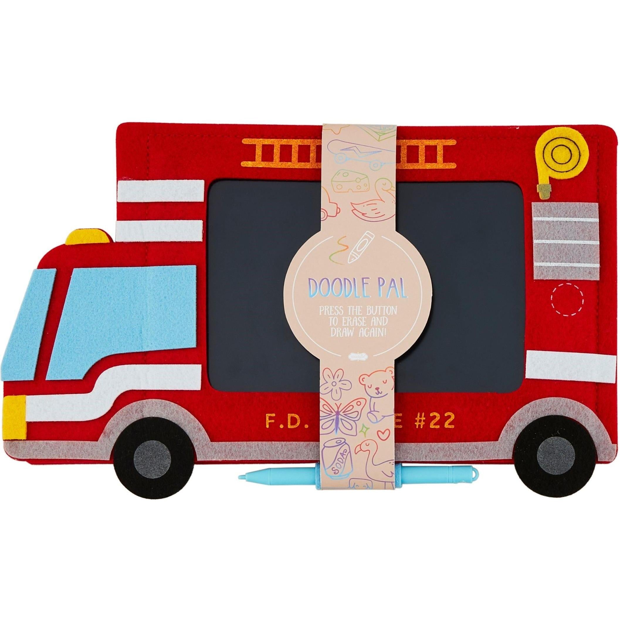 Fire Truck Felt Doodle Pad