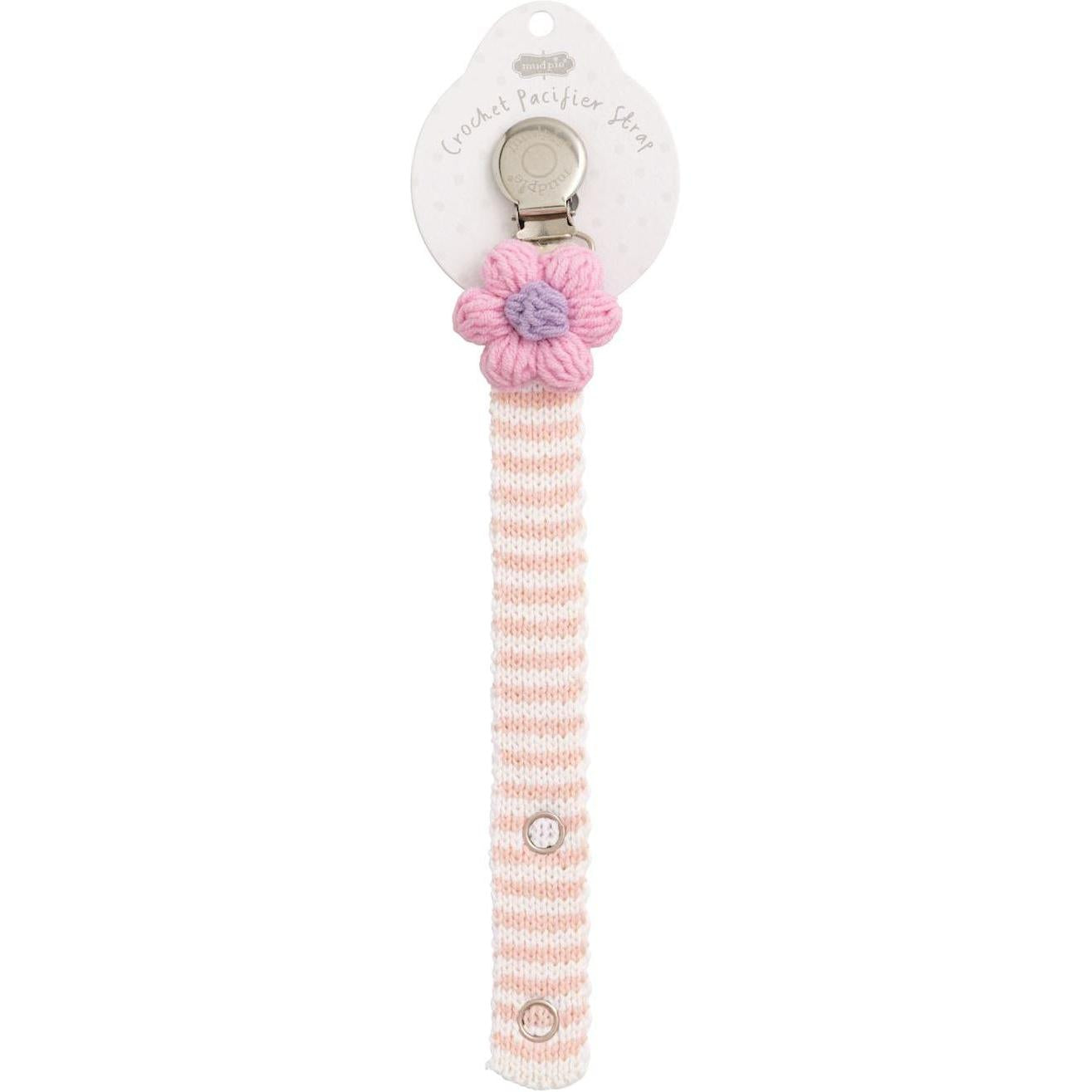 Pink Flower Crochet Pacy Strap