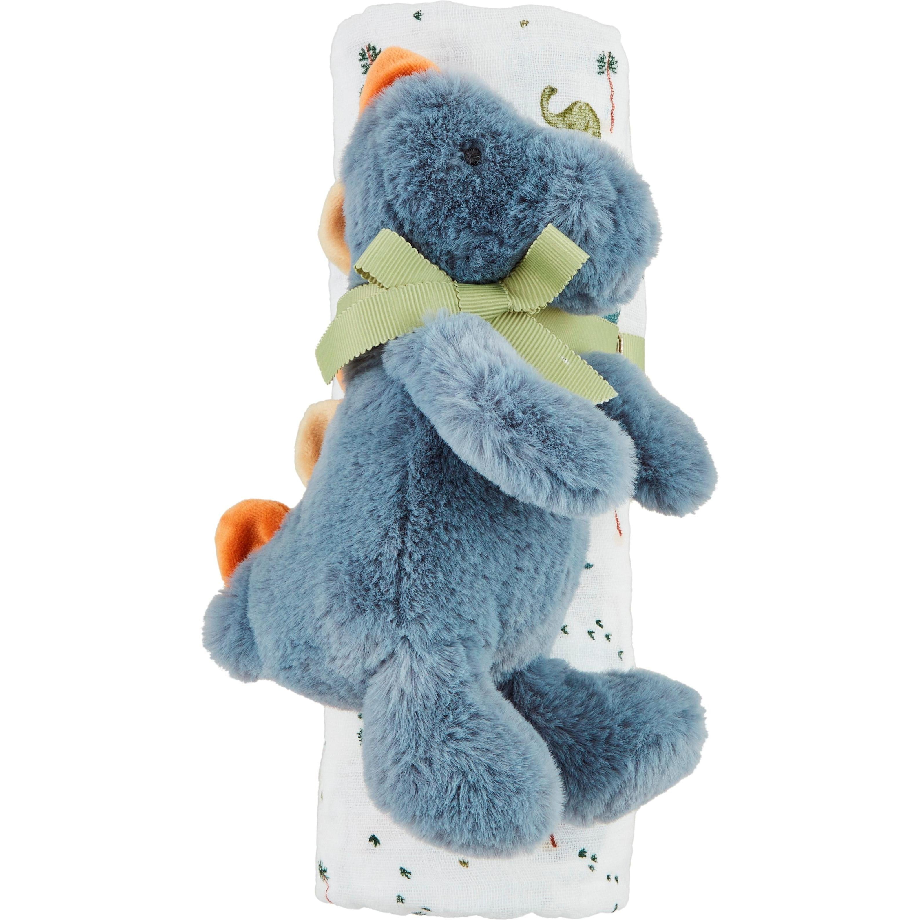 Dino Swaddle & Rattle Set