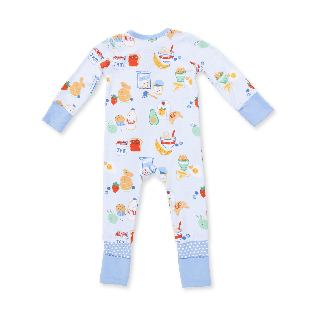 Angel Dear Breakfast Club Blue Convertible Romper
