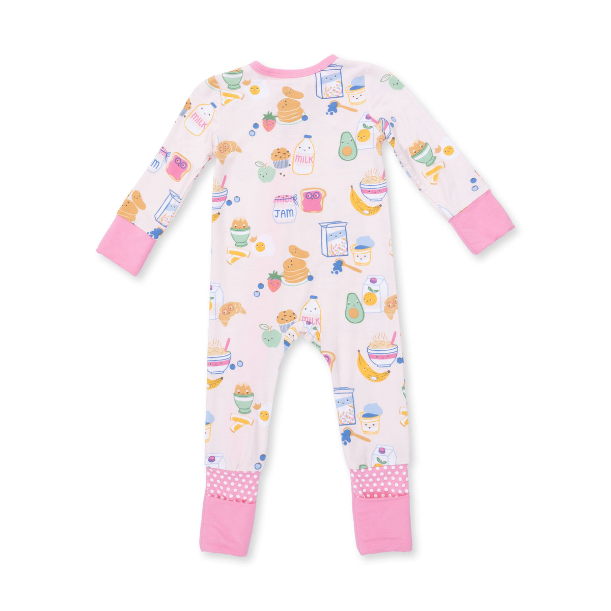 Angel Dear Breakfast Club Pink Convertible Romper