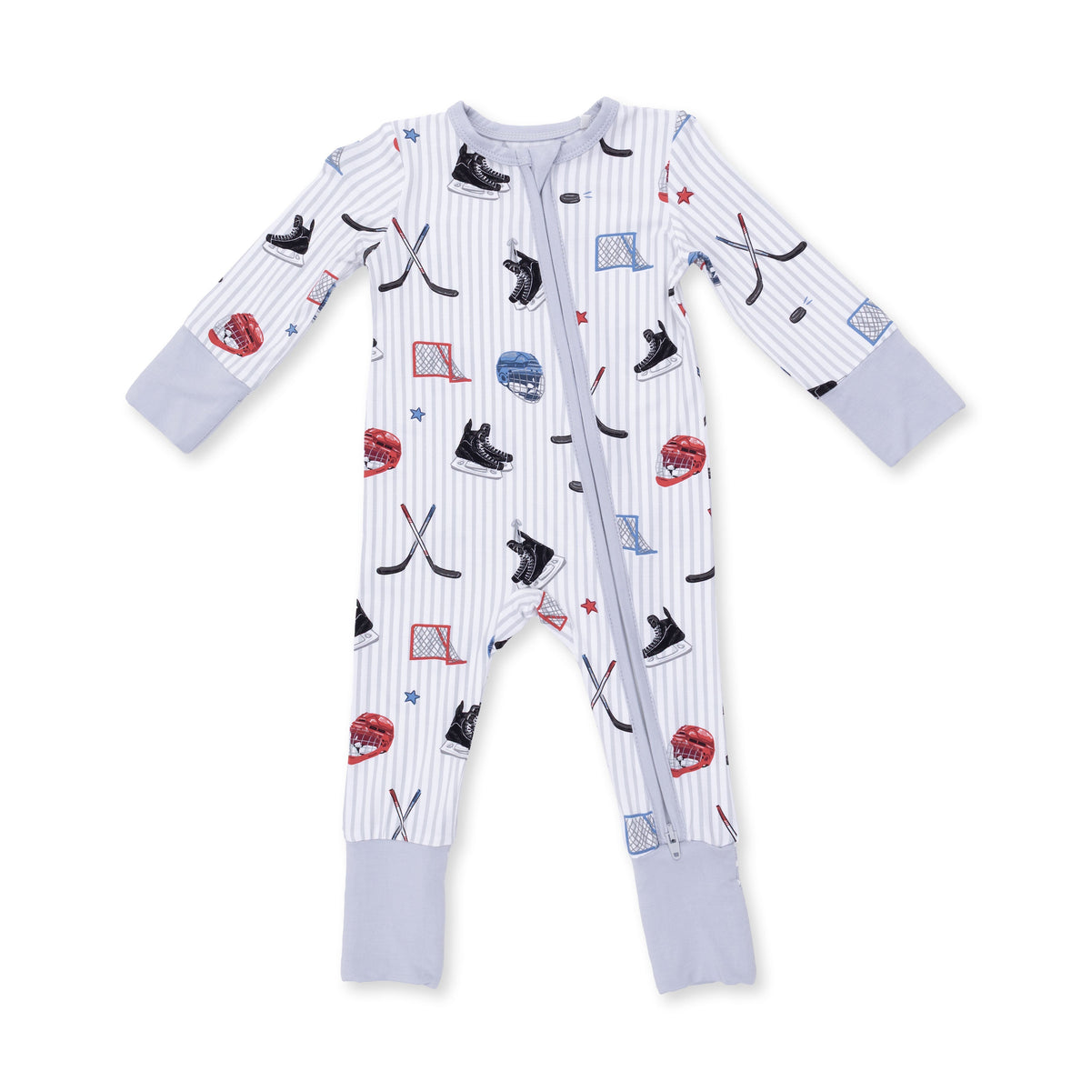 Angel Dear Hockey Stripe Convertible Romper