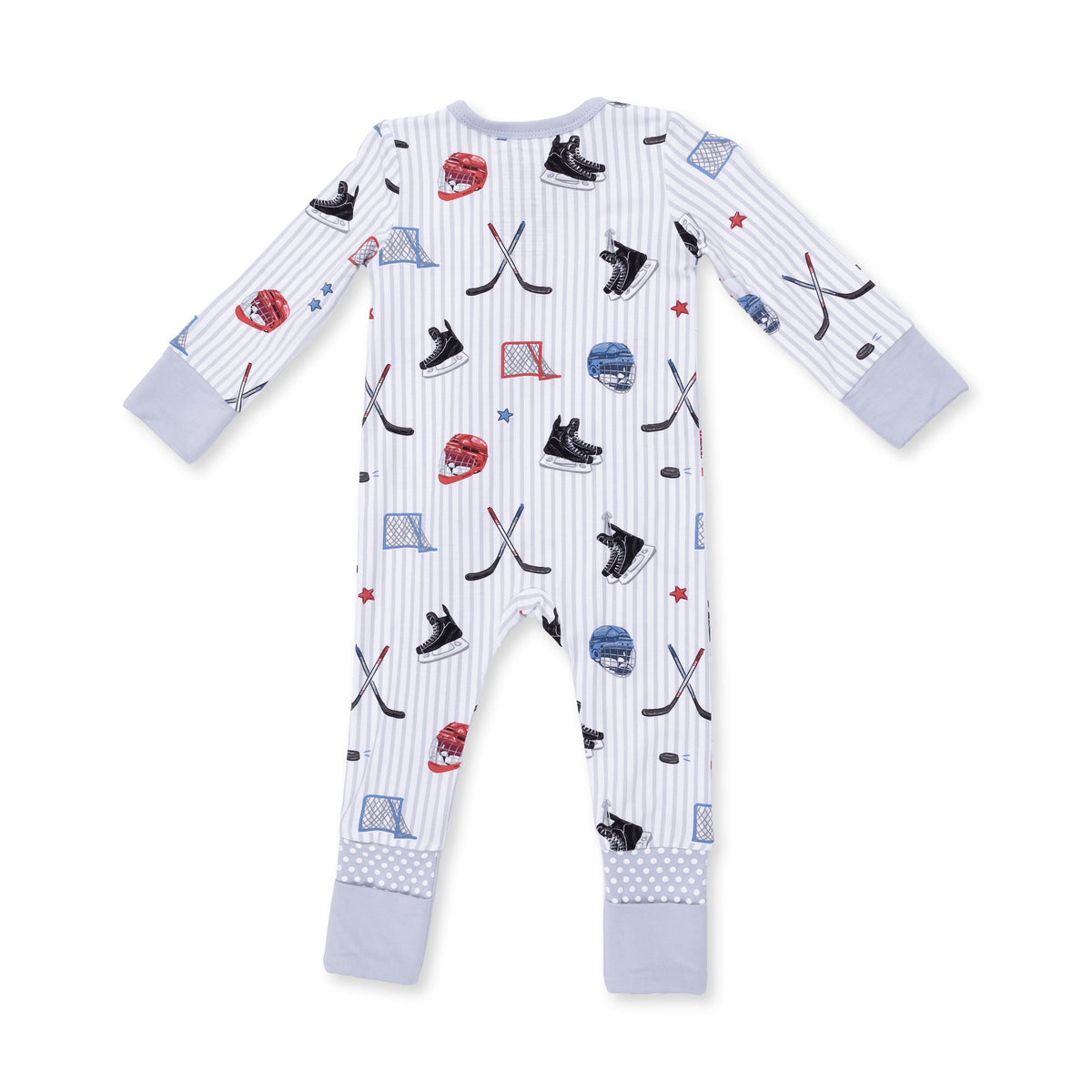 Angel Dear Hockey Stripe Convertible Romper