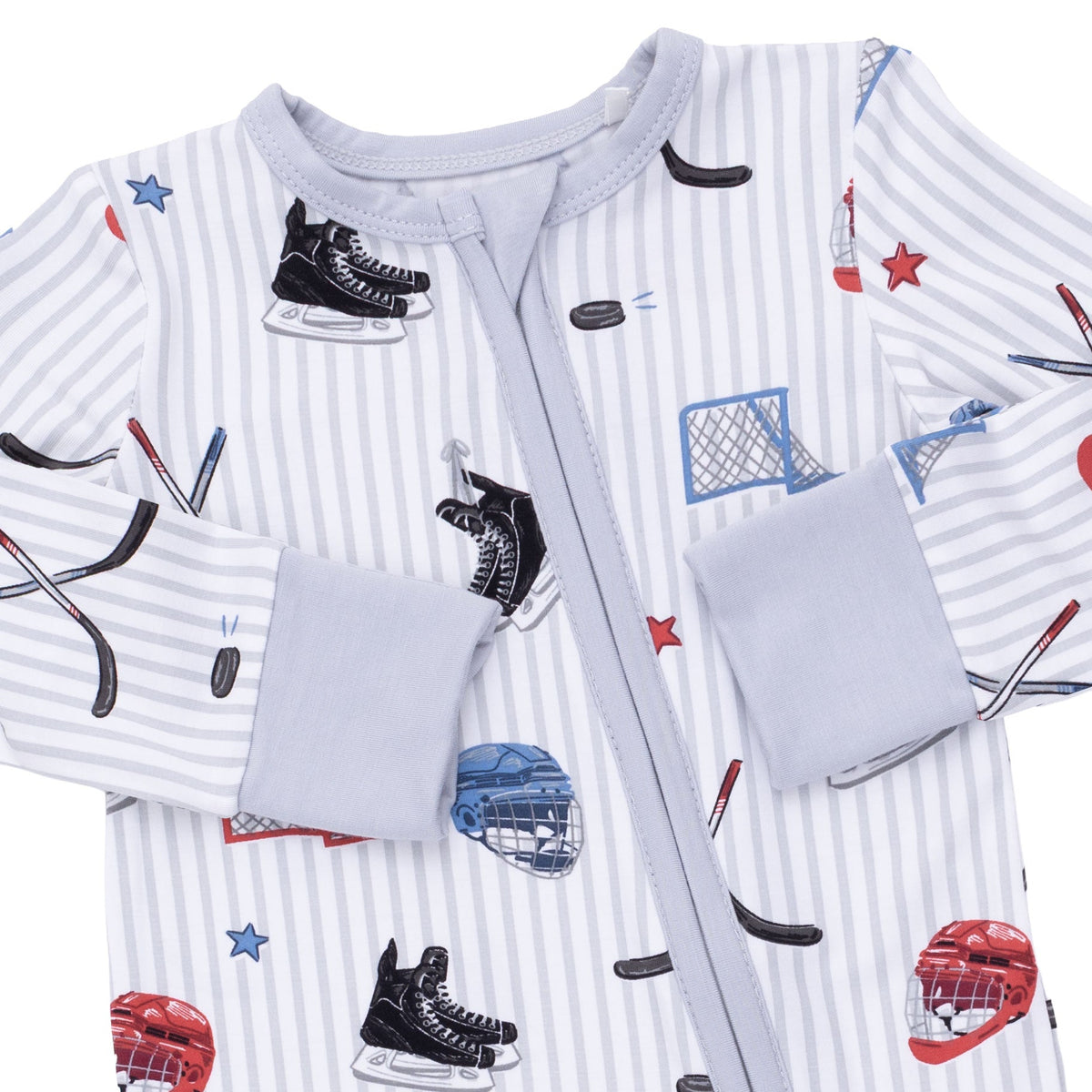 Angel Dear Hockey Stripe Convertible Romper