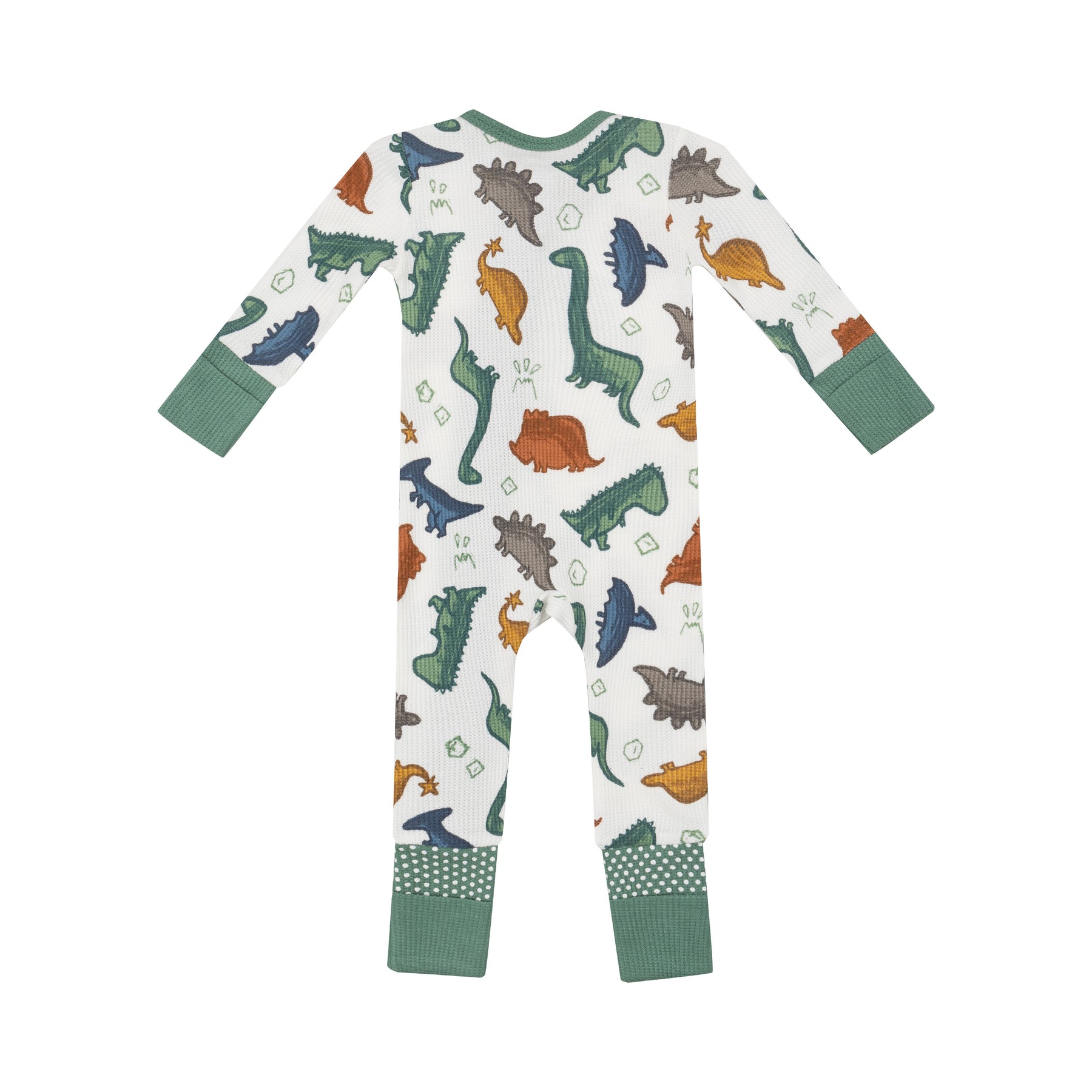 Dino Rocks Thermal Bamboo 2 Way Zipper Romper - Twinkle Twinkle Little One