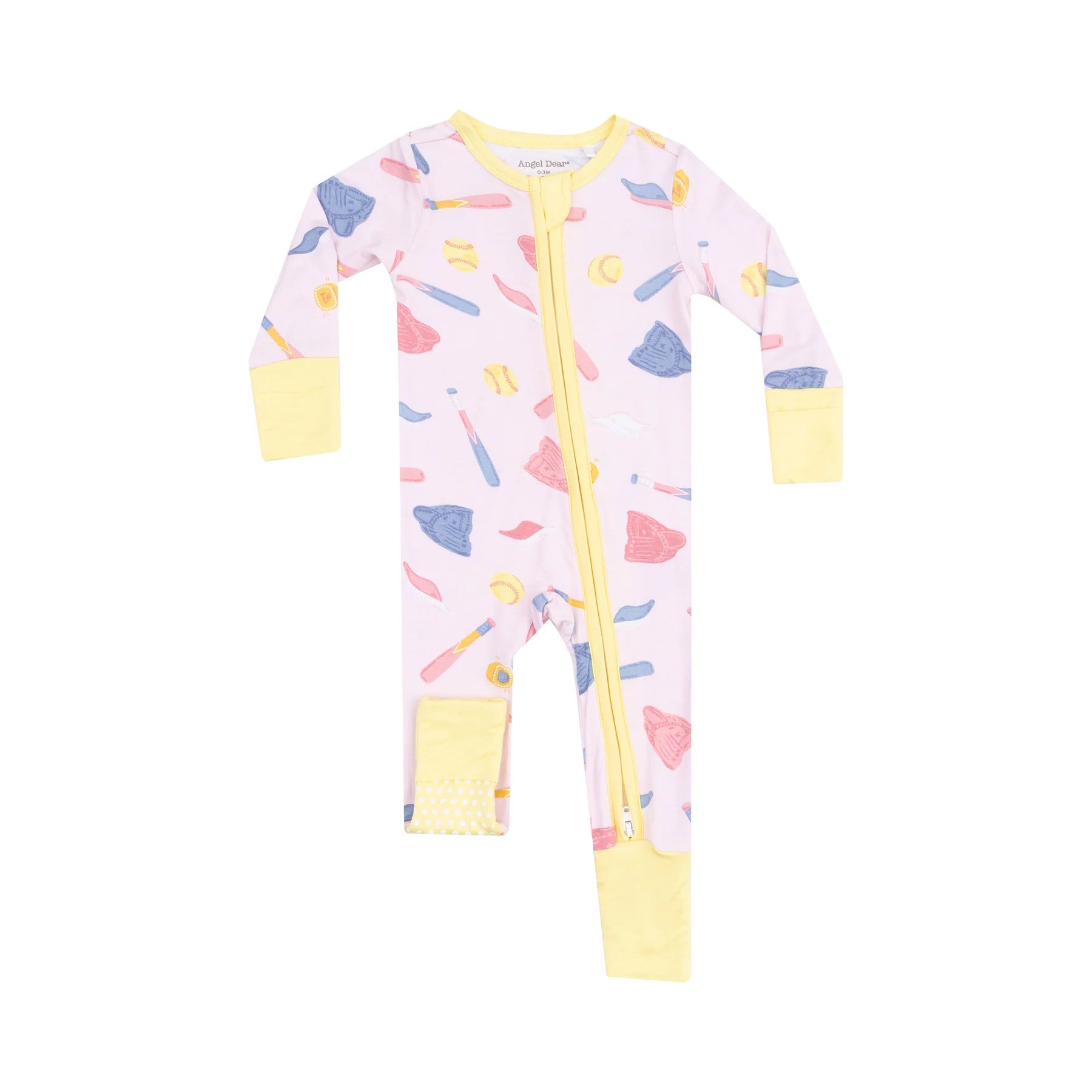 Softball 2 Way Zipper Romper - Twinkle Twinkle Little One