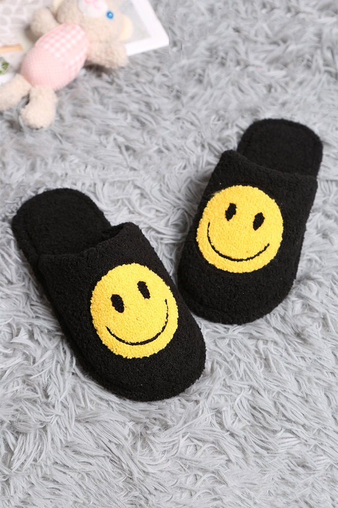 Emoji Slippers - Black - Twinkle Twinkle Little One