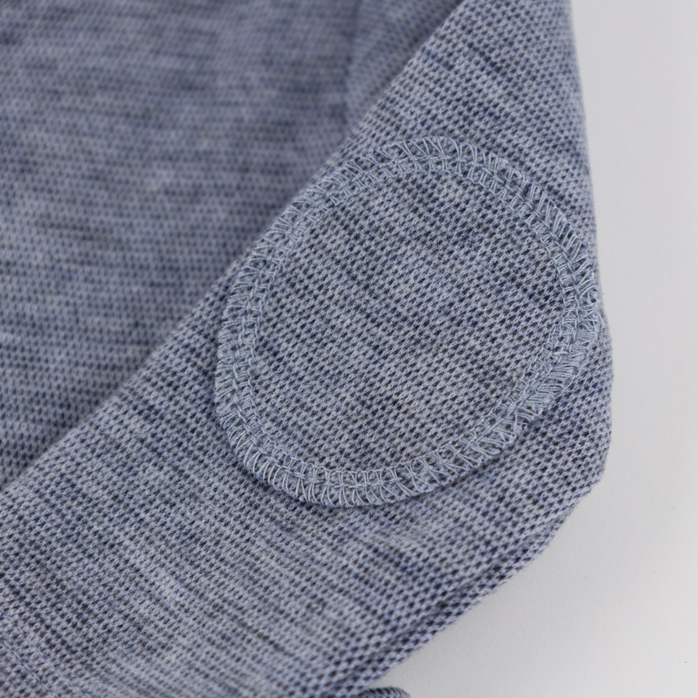 Mini Honeycomb Elbow Patch Henley 2 Pc Set - Denim - Twinkle Twinkle Little One