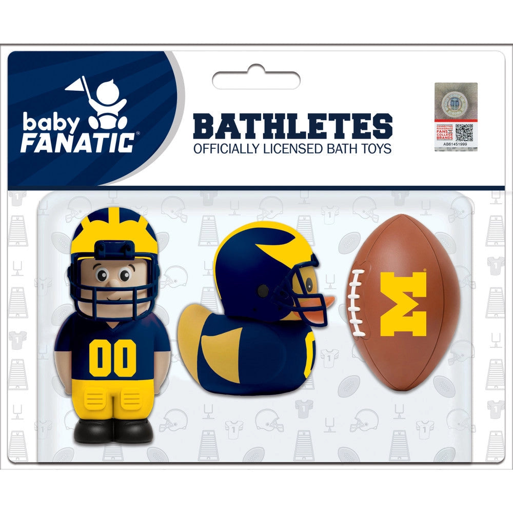 Bathletes - University of Michigan Wolverines NCAA Bath Toys