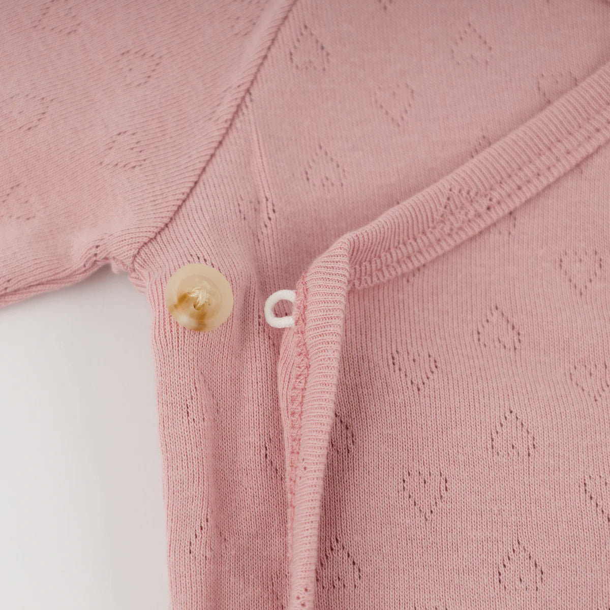 Pointelle Kimono Set - Hearts - Blush - Twinkle Twinkle Little One