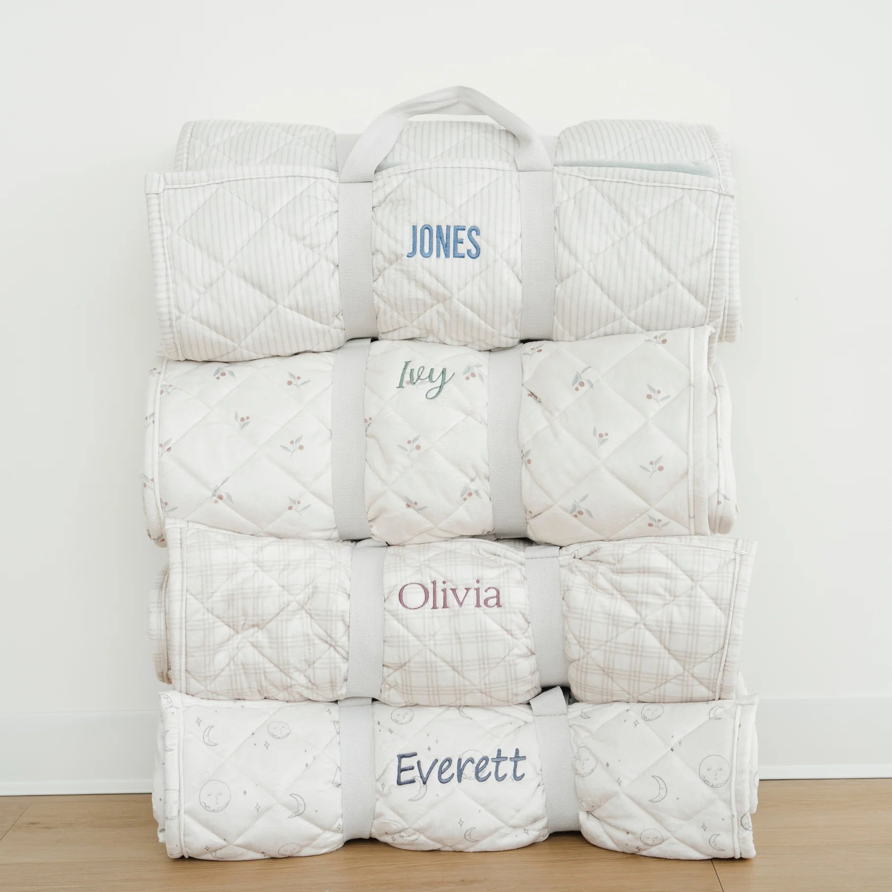 Minky/Faux Fur Nap Mat - Twinkle Twinkle Little One