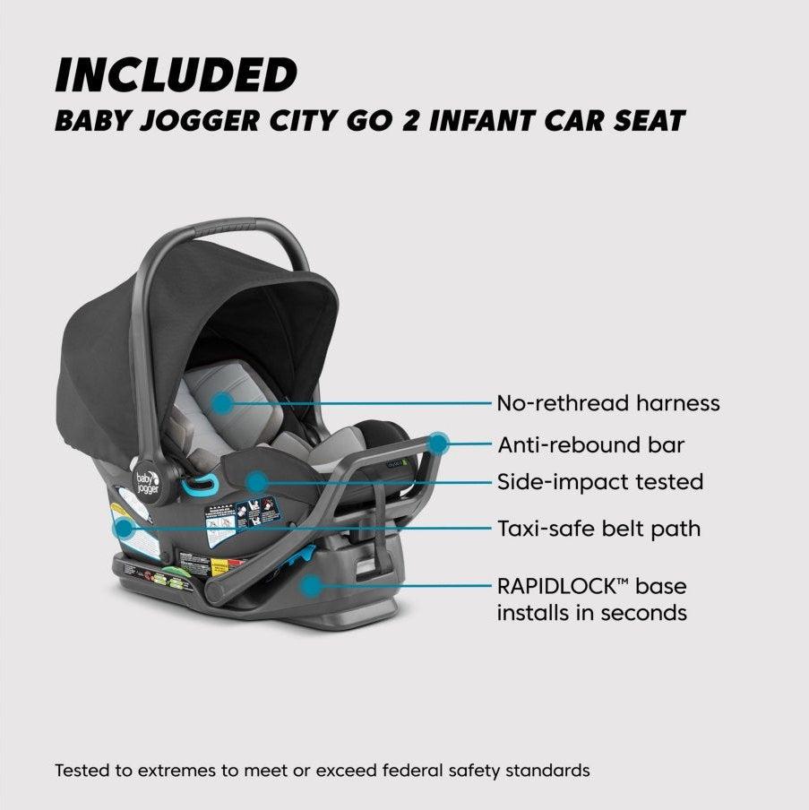 Baby Jogger City Select 2 + City GO 2 Travel System - Twinkle Twinkle Little One