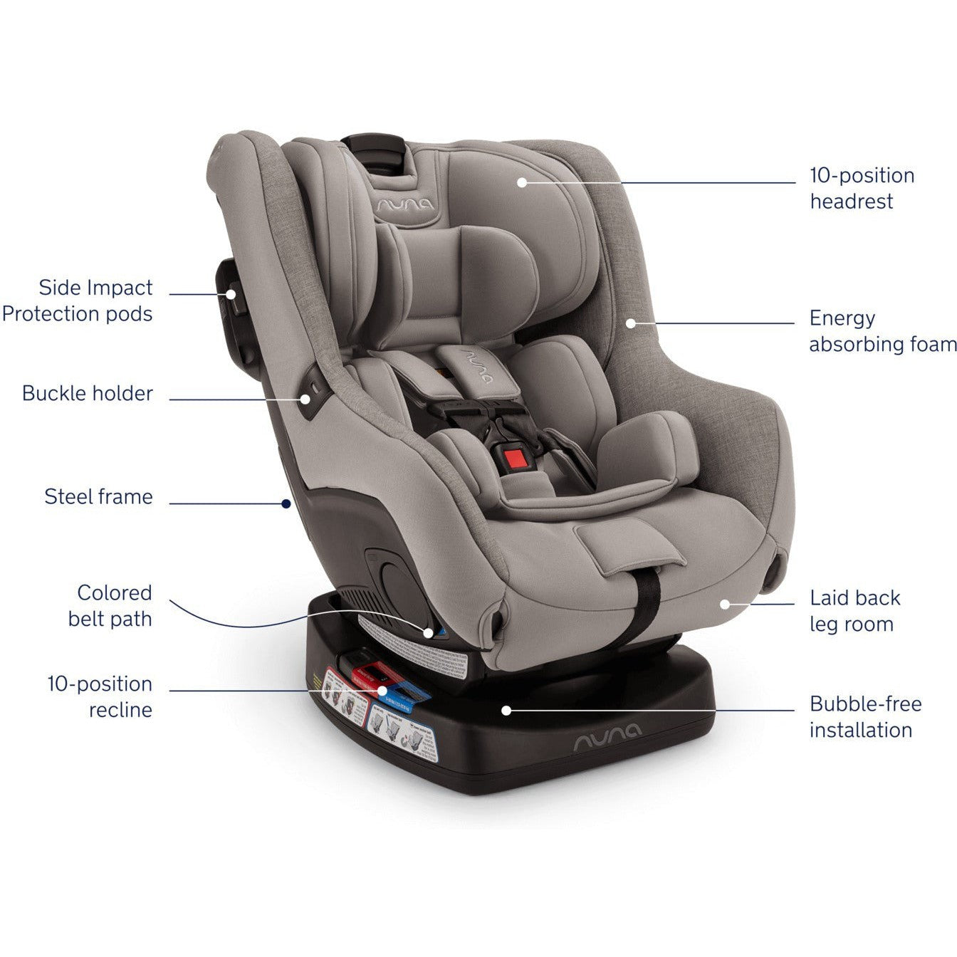 Nuna RAVA Fire Retardant-Free Convertible Car Seat