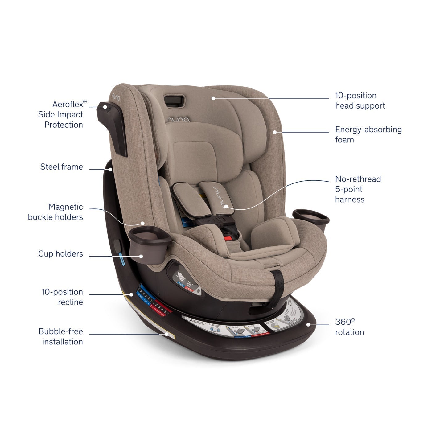 Nuna REVV Rotating Convertible Car Seat