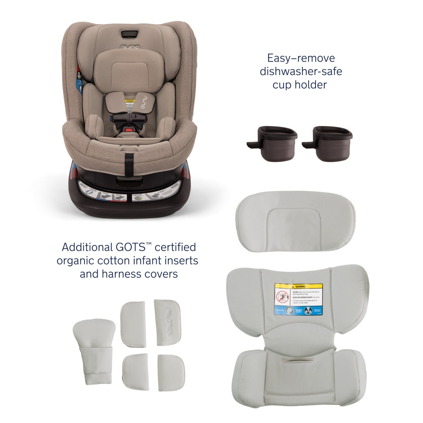 Nuna REVV Rotating Convertible Car Seat - Twinkle Twinkle Little One