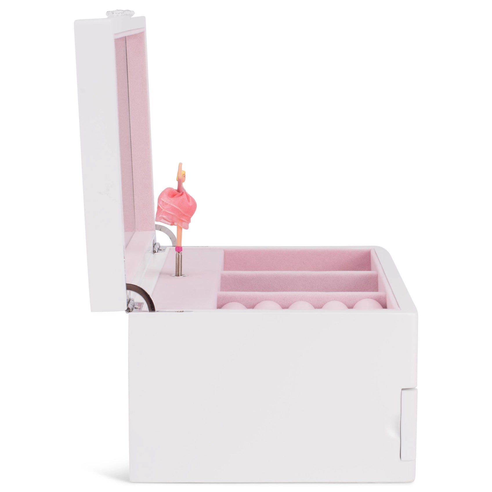 Ballerina Shabby Chic Wood Musical Jewelry Box