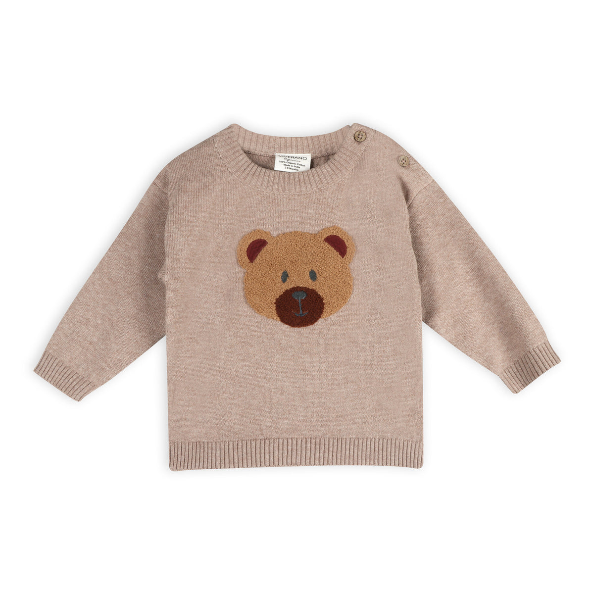 Bear Knit Baby Pullover & Pant Set (Organic Cotton)