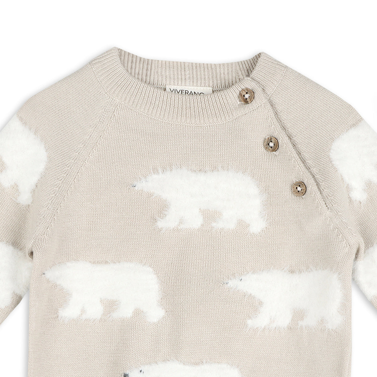 Polar Bear Baby Sweater Pullover & Pant Set (Organic Cotton)