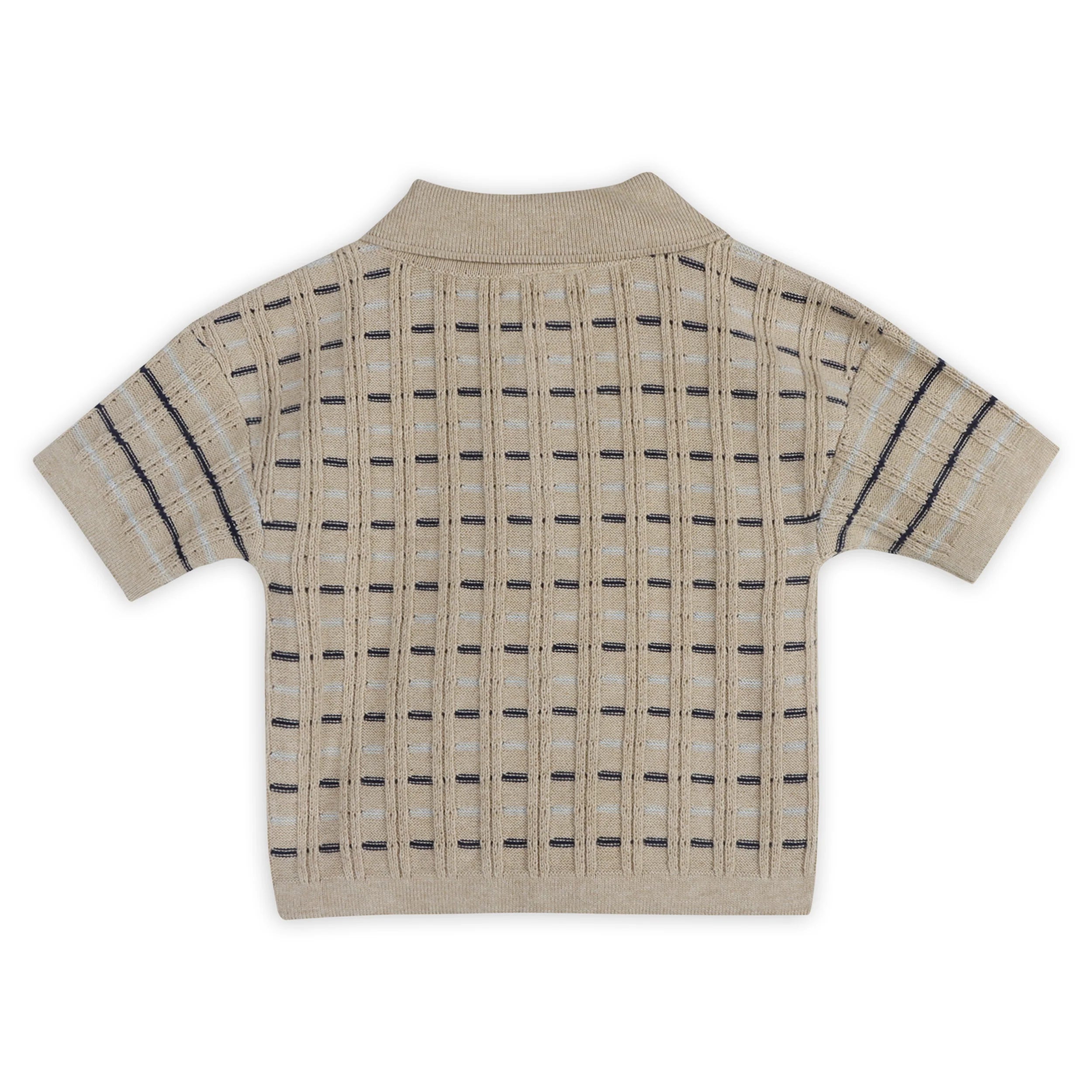 Henry Textured Baby Polo Sweater Shirt & Shorts Set (Organic Cotton)