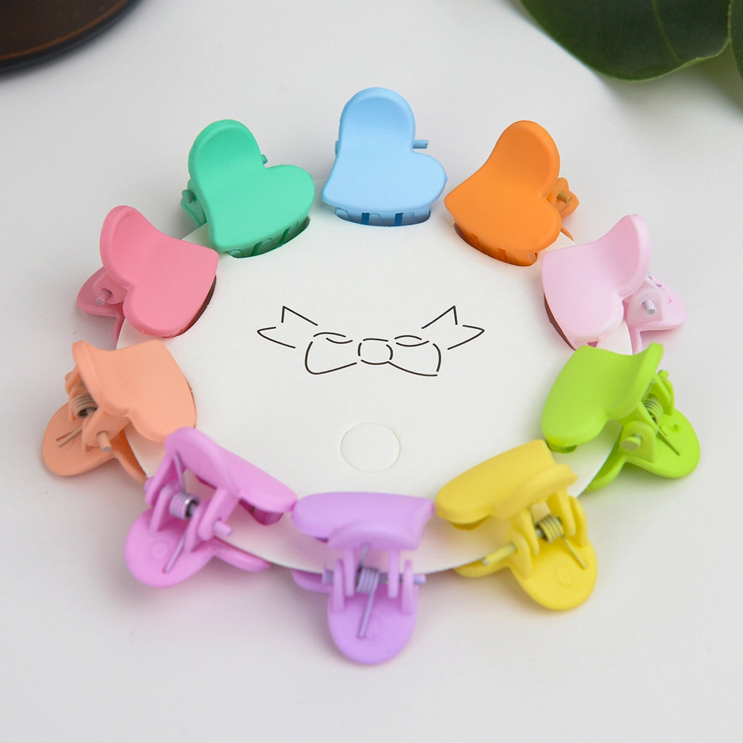 Colorful Mini Claw Hair Clips - 10 Pieces