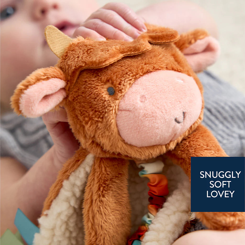 Itzy Lovey™ Plush And Teether Toy - Highland Cow - Twinkle Twinkle Little One