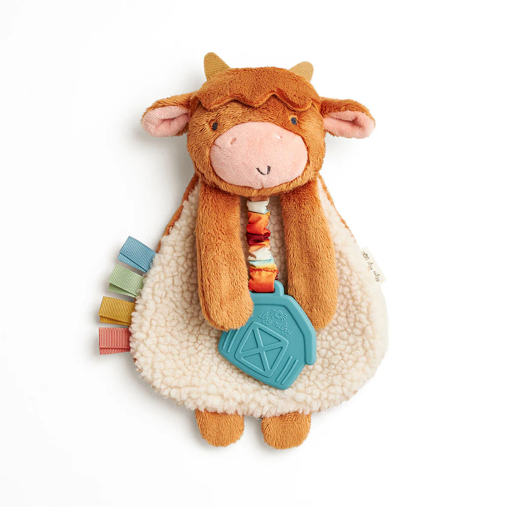 Itzy Lovey™ Plush And Teether Toy - Highland Cow - Twinkle Twinkle Little One