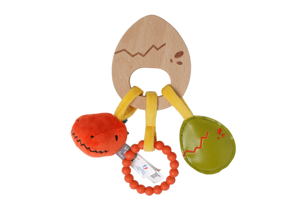 Dino Wooden Rattle - Twinkle Twinkle Little One